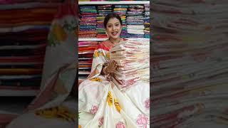 Durga Puja Special Saree Live || Semi Bapta Durga Motive Saree Collection Live