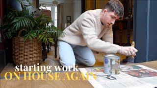 WE ARE STARTING WORK ON THE HOUSE AGAIN | January storms, repainting & emotional films | VLOG