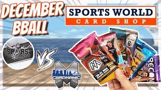 Battle w/ Spurs Cards 21 Sports World Card Shop Basketball December Subscription Box. Pairs Galore