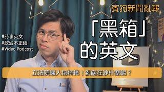 黑箱的英文？立法院懶人包！到底在吵什麼呢？E676