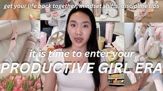 how to EXIT your LAZY GIRL ERA  how to be productive, get your life together, discipline tips, vlog