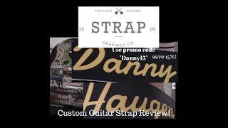 Strap Graphics Co. Custom Leather Guitar Straps Review and Demo Promo Danny15 for 15 Percent Off