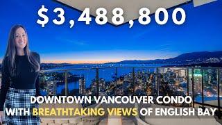 Inside a $3,488,800 Vancouver Condo with Unobstructed Views of English Bay | Home Tour