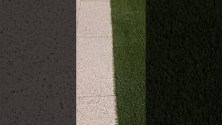 Perfect low-maintenance combo!Aggregate paving & artificial grass. #landscaping #paving