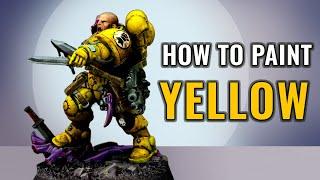 Ultimate Guide to paint YELLOW like a PRO on your Warhammer Miniatures