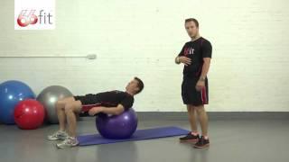 Abdominal, Core and Back Strengthening Exercises using the 66fit Gym Ball - Part 16