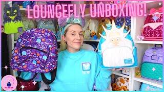 King Triton Little Mermaid Loungefly Backpack Unboxing Maleficent POP Figure EPCOT WDW Disney World