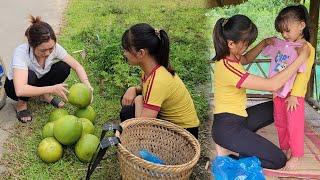 17-year-old single mother: Harvest grapefruit to sell and buy new clothes for your child