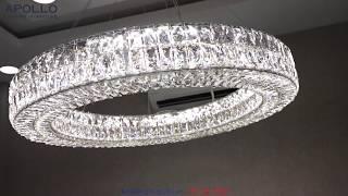 Đẳng cấp đèn chùm pha lê O Ring - O Ring Glass pendant light Luxury - Apollo Lighting