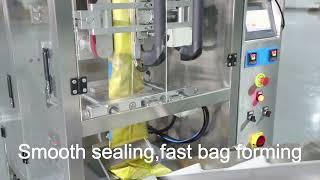 Automatic granular packing machine with linear 4 heads weigher