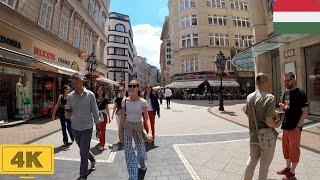 Main shopping streets in Budapest, Hungary | Spring【4K】