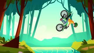 Motorbike Flip In The Air Motion Graphics Scene