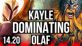 KAYLE vs OLAF (TOP) | 7 solo kills, Dominating | EUNE Master | 14.20