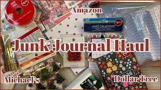 JUNK JOURNAL HAUL | AMAZON | MICHAEL'S | THE DOLLAR TREE