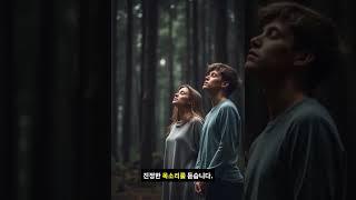 「고요 속의 외침」— 바람 없는 숲의 나무 | 자연이 전하는 깊은 울림