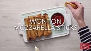 Wonton Mozzarella Sticks