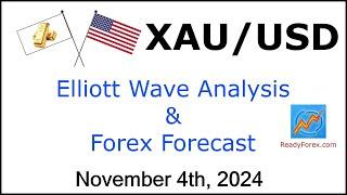 XAUUSD Elliott Wave Analysis | Gold Analysis | November 4, 2024 | XAUUSD Analysis Today