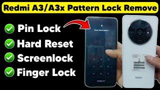 Redmi A3x Hard Reset | Screen Lock Remove Mi A3/A3x | Easy Solution