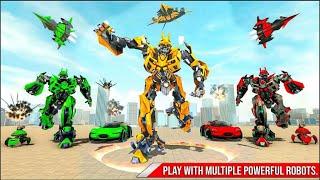 Jet Robot Transform Game: Flying Robot Transforming Plane (Red Robot) - Android Gameplay