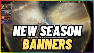 ALL NEW SEASON BANNERS REVEALED - My Suggestion Where To Spend Your Dice! DragonHeir Silent Gods