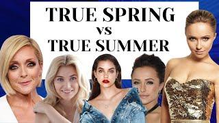 TRUE SPRING VS TRUE SUMMER COLOR PALETTE: DIFFERENCES & SIMILARITIES