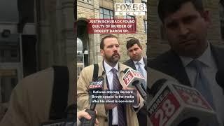 Defense attorney speaks following Justin Schuback conviction