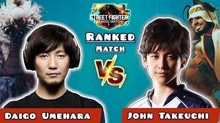 SF6 ▰ Daigo Umehara ( Akuma ) VS John Takeuchi ( Rashid ) ▰ High Level Gameplay