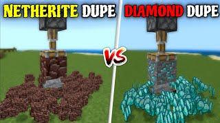 2 BEST Diamond And Netherite Duper for Minecraft 1.20 Bedrock & Pocket Edition | Easy Diamond Farm!