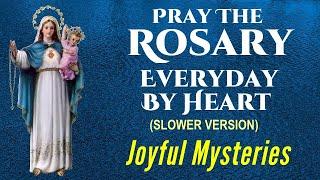 PRAY THE ROSARY EVERYDAY  - JOYFUL MYSTERIES  - MONDAY/SATURDAY ️ - SLOWER & EASY TO FOLLOW! ️