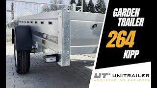 Długa przyczepa jednoosiowa Unitrailer Garden Trailer 264 KIPP