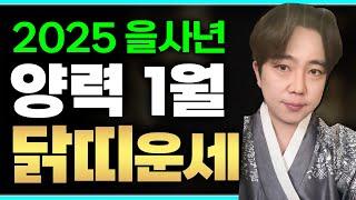 2025년 을사년 양력1월 닭띠 신년운세 대공개!