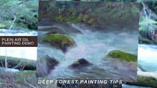 DEEP FOREST PLEIN AIR OIL PAINTING TIPS with Jon Bradham