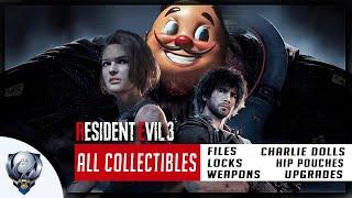 Resident Evil 3 Remake Collectible Locations (Charlie Dolls, Files, Lock, Safes, Weapons & Upgrades)