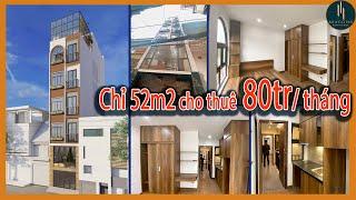 Thực tế nhà cho thuê 52m2 x 7 tầng, doanh thu 80tr/tháng