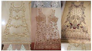 Bridal suit latest trending design ideas /hand embroidery work/kora dabka work dresses.