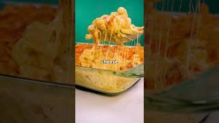 The ULTIMATE cheese pull from Tini's baked mac and cheese!