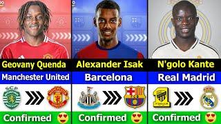 ALL CONFIRMED AND RUMOURS TRANSFER NEWS 2024!  FT. N'golo Kante to Real Madrid