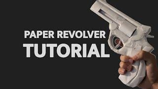 How to build a PAPER REVOLVER [Easy tutorial]