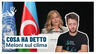 Cosa ha detto Giorgia Meloni alla Cop29 di Baku - INMR 1020