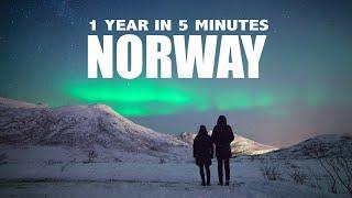 NORWAY | 1 year in 5 minutes (Oslo, Bergen, Tromsø, Stavanger, ...)