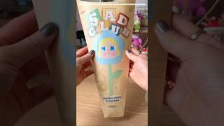 unboxing the super popular pop mart cry baby sad club flower plush 