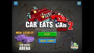 Car Eats Car 2 Deluxe Arena|Car Crash Arena|Level 1 to 10|Compilation