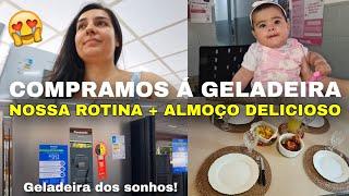 COMPRAMOS UMA GELADEIRA NOVA, FIZ ALMOÇO DELICIOSO, MESA POSTA, ROTINA COM A BEBÊ