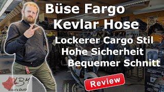 Büse Fargo im Test: Sichere und bequeme Kevlar Hose im Cargo Stil