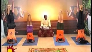 Dr. Asana Andiappan's Kalaignar TV Yoga Program 04 05 2012. Sirsasana