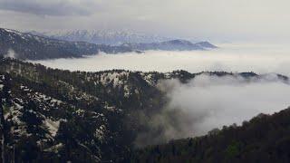 Dağ tırmanışı Drone çekimleri Kar manzaraları Mountain climbing Drone shots Snowscapes Trekking