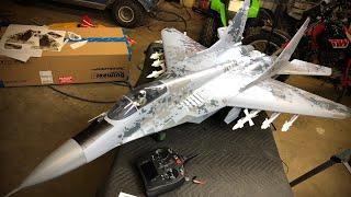 Freewing MiG-29 Fulcrum Digital Camo Twin 80mm EDF Jet UNBOXING BUILD AFTERBURNERS FROM GOONIAC33