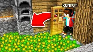 КТО ОСТАВИЛ ВЕСЬ ЭТОТ ОПЫТ У МЕНЯ ПОД ДВЕРЬЮ В МАЙНКРАФТ | Компот Minecraft