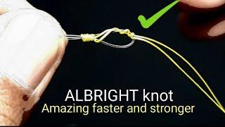 Albright knot modification || Braided To leader || fishing knots