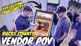 Pokemon Card Vendor POV | BUYING 1st Edition CHARIZARDS !?!?! | Bucks County PA